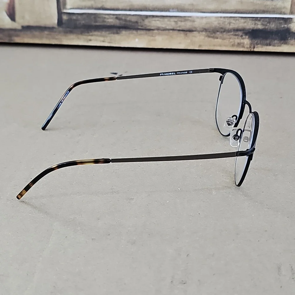 Morel France Eyeglasses Frames Only, 30168L, 50-20-145, Round Brown